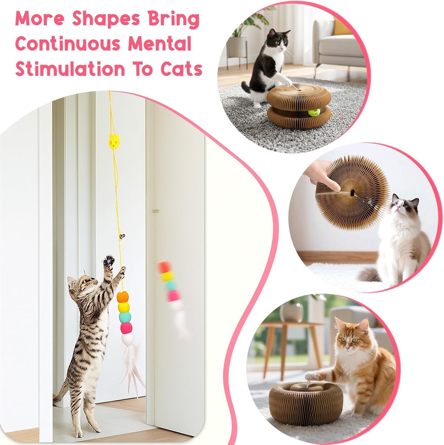 LUBANA Foldable Cat Scratcher + Ball - Image 8