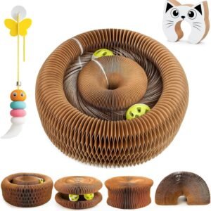 LUBANA Foldable Cat Scratcher + Ball
